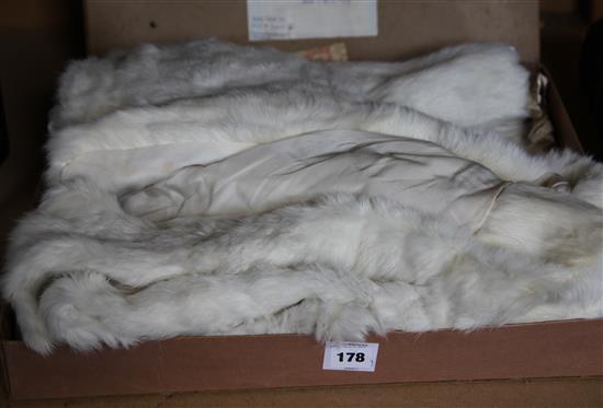 White fur cape from 19thC worn at 1937 Coronation